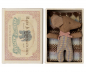 Preview: Maileg Babymaus in Streichholzschachtel - Sleepy wakey baby Maus rosa